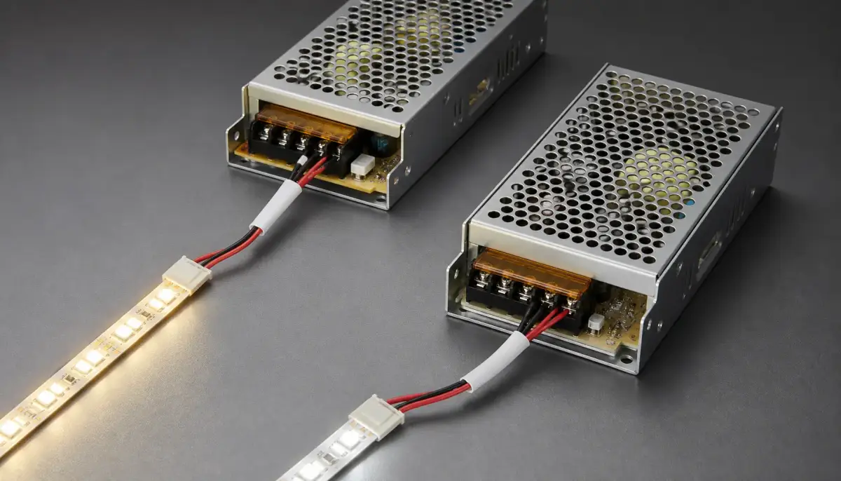 Сравнение блоков питания 12 В и 24 В с LED-лентами