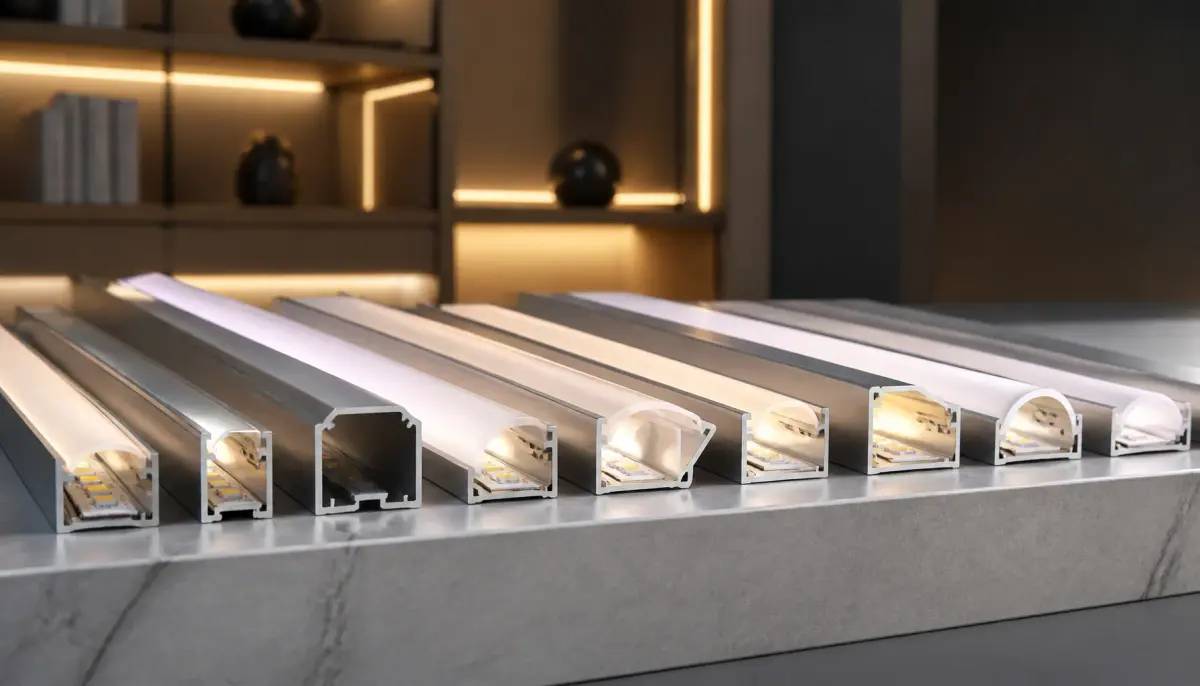 Врезной профиль для LED-ленты: какие размеры и формы выбрать