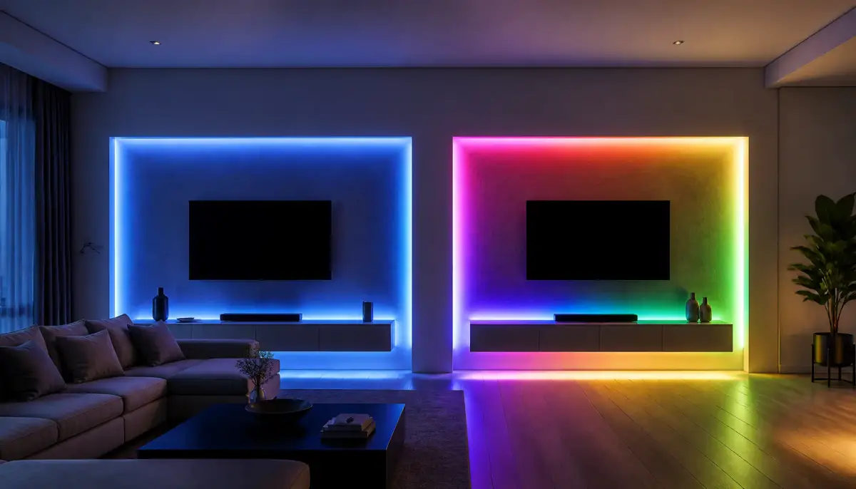 Сравнение аналоговой и адресной RGB-ленты