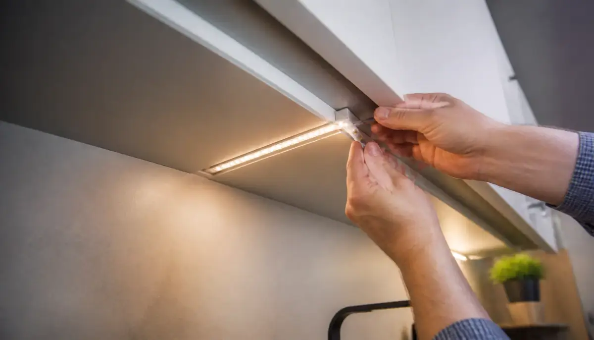 Монтаж LED-ленты в алюминиевый профиль