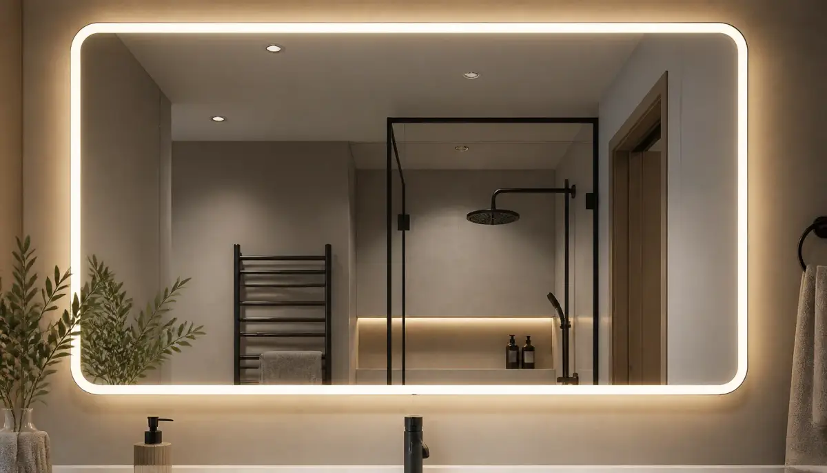Зеркало с LED-подсветкой по периметру